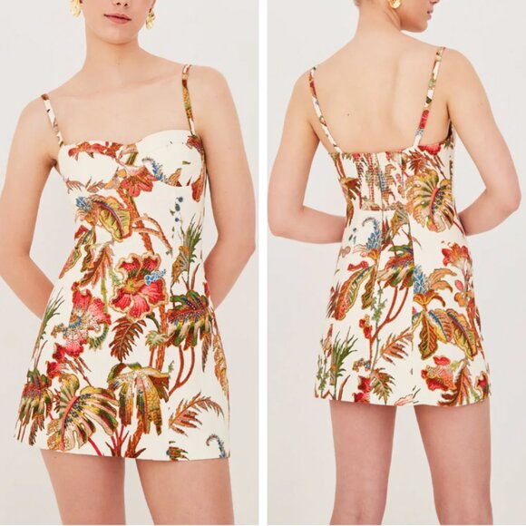 Cara Cara Dresses & Skirts - NWT Cara Cara Claudine Mini Dress - Fauna Floral Ivory Cocktail Party Vacation